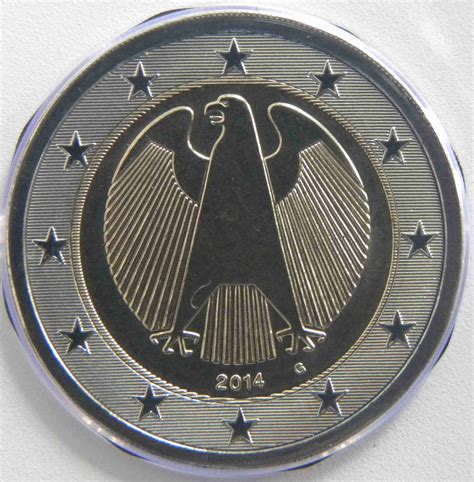 And it is also the 2nd most commonly traded currency in the world. Germany 2 Euro Coin 2014 G - euro-coins.tv - The Online ...