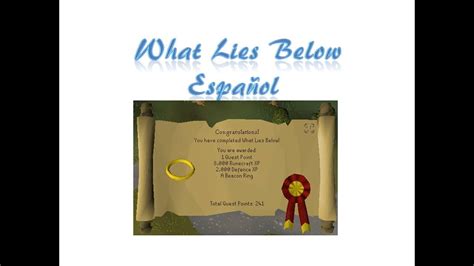 What Lies Below OSRS Español YouTube