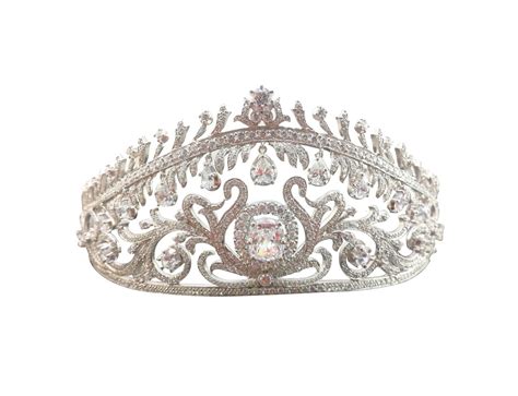 Royal Russian Kokoshnik Tiara Romanov Yugoslavian Diamond 925 Sterling