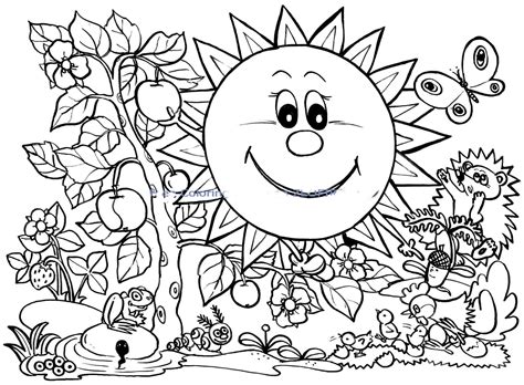 Spring coloring pages for adults. Spring Pictures Coloring Pages at GetColorings.com | Free ...