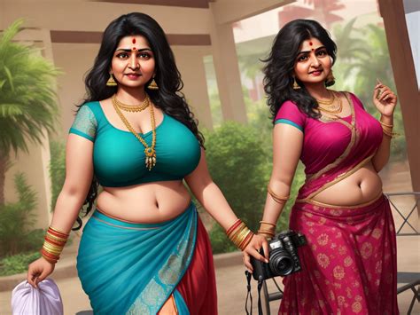 High Resolution Images Curvy Indian Mom Showing Her Boobss On Camera