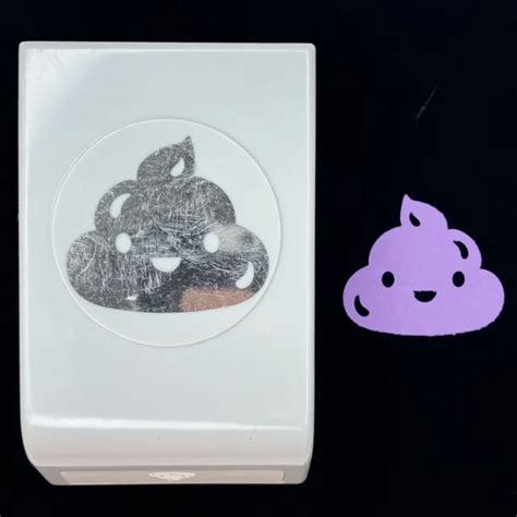 Ek Poop Emoji Design Decor Paper Punch Arts Crafts Scrapbooking 1m 12