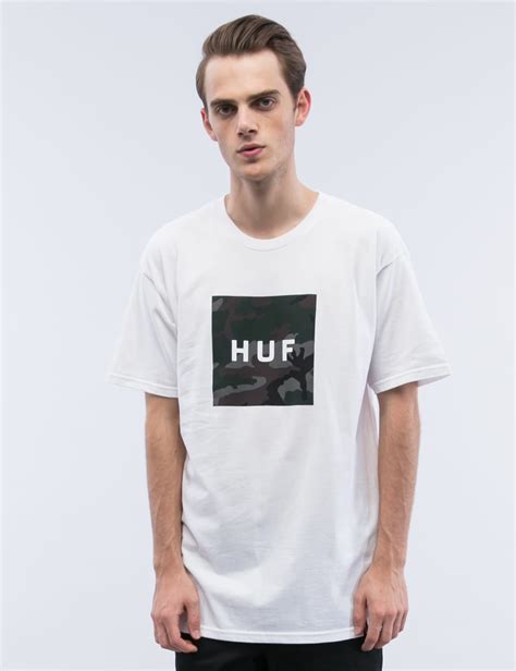 Huf Muted Military Box Logo Ss T Shirt Hbx Globally Curated