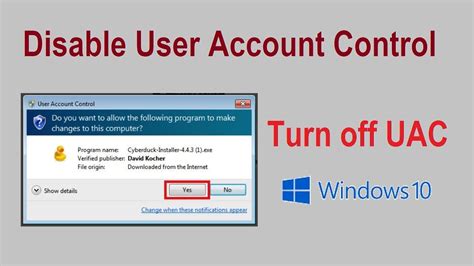 How To Disable User Account Control Windows 10 Easily In 1 Minute
