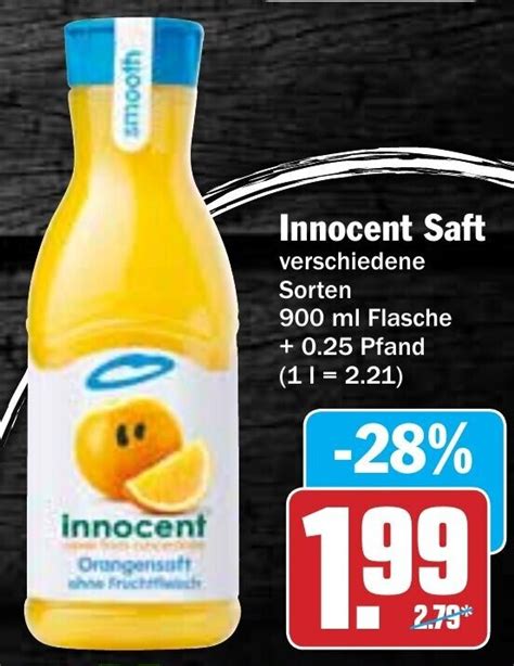 Innocent Saft 900ml Flasche Angebot Bei Hit