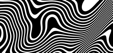 Wavy Abstract Black White Line Background Abstract Graphic Design