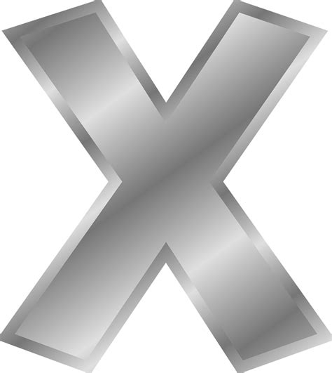 Letter X English Free Vector Graphic On Pixabay