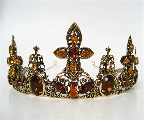 Handmade Medieval Queens Crown Tiara Tudors Wedding Theatre