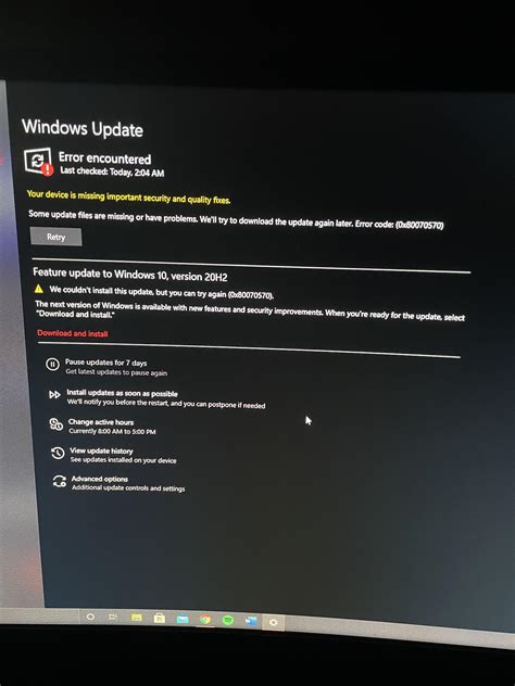 Cant Update Windows 10 Feature Update “ Your Device Is Missing