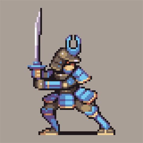 Cool Samurai Pixel Art Games Pixel Art Design Pixel Art Characters