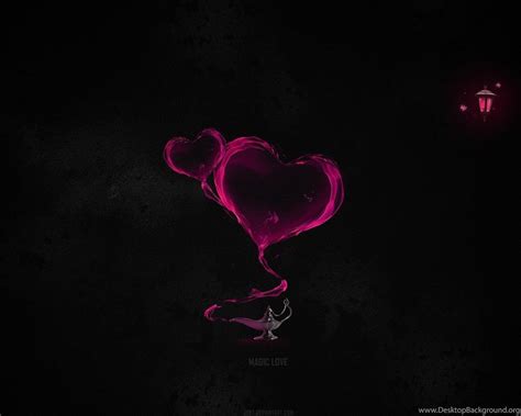 Abstract Love Heart Black Backgrounds Hd Wallpapers