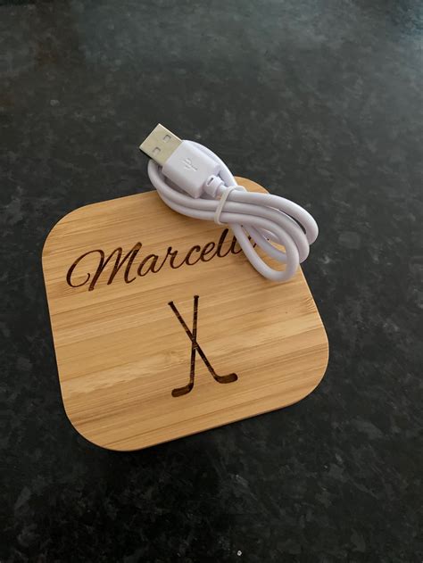 Personalized Wireless Charging Station Cell Phone Charging Pad Etsy