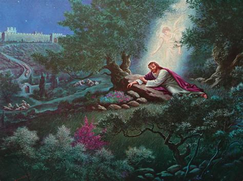 The author of hebrews does not have jesus asking god the father to be spared from the cross. Warner Sallman - Story of Gethsemane - Christ-Centered Art