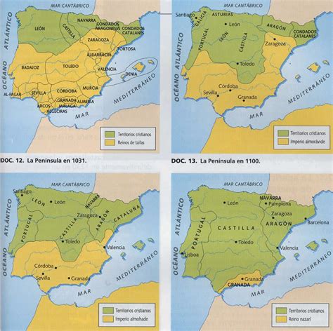 Clases De Ciencias Sociales Mapas De La Edad Media En La Pen Nsula Ib