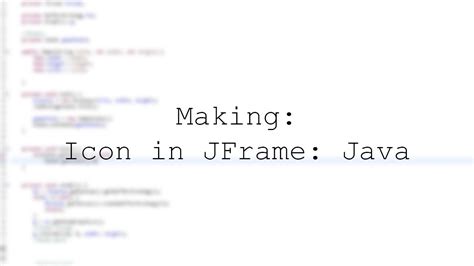 How To Add An Icon To Your JFrame In Java YouTube