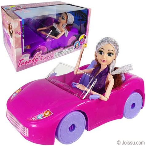 2pc Trendy Doll W Sports Car Sets Car Set Dolls Toy Car