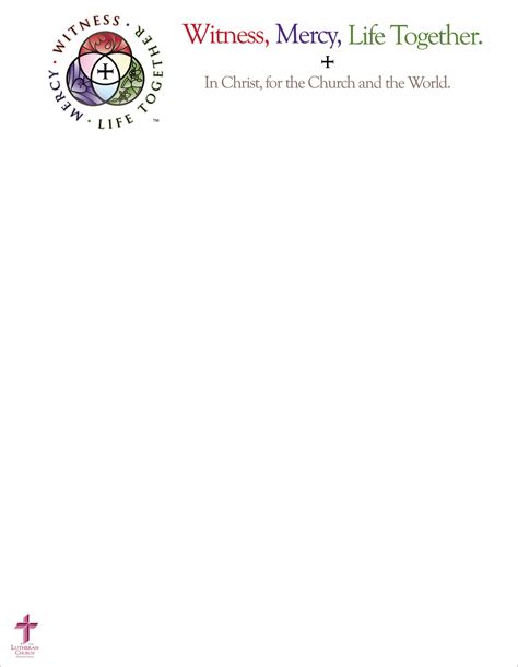 Witness Mercy Life Together Letterhead Concordia Publishing House