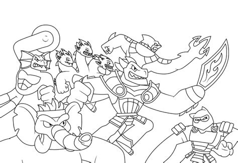 Dibujos de Goo Jit Zu 6 para Colorear para Colorear, Pintar e Imprimir