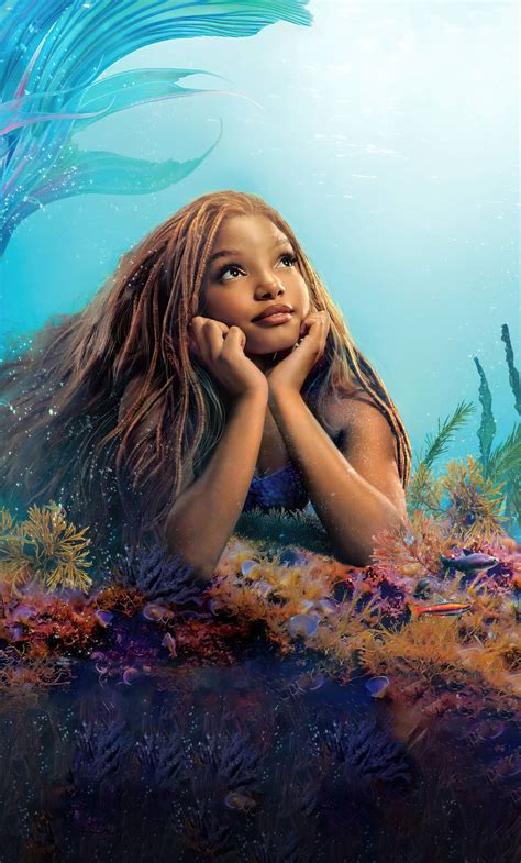 1280x2120 Halle Bailey As Ariel In The Little Mermaid Iphone 6 Hd 4k Wallpapersimages