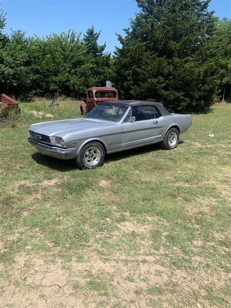 1966 Ford Mustang Convertible Grey Rwd Automatic Classic Ford Mustang