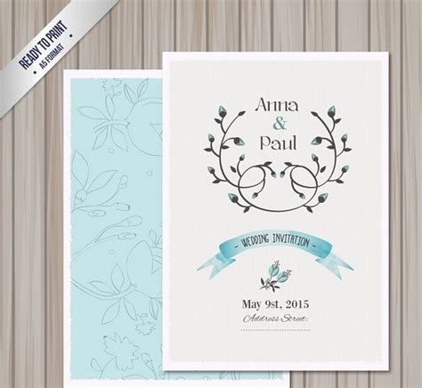 Download Beautiful flower invitation vector Free vector in Encapsulated PostScript eps ( .eps ) vector ...