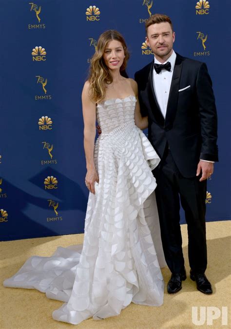 Photo Jessica Biel And Justin Timberlake Attend The Th Annual Primetime Emmy Awards In Los