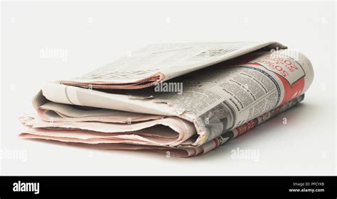 A Folded Newspaper Stock Photo Alamy