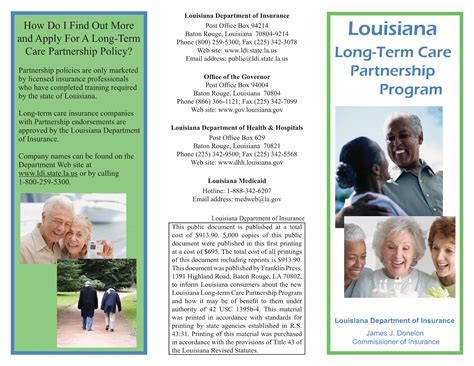 Because, you may find a wider range of choices better suited to your. Long-Term Care Partnership Program LA - Long-Term Care ...