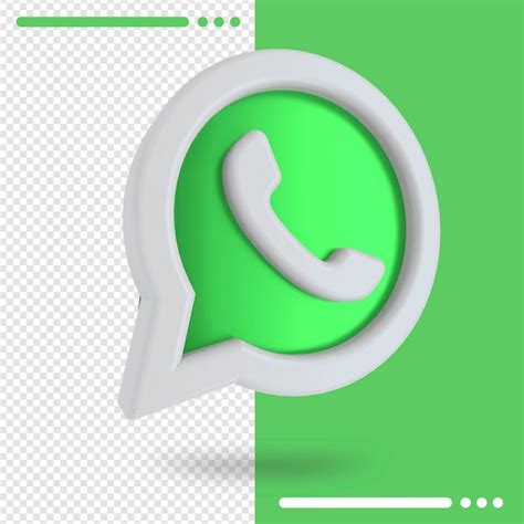 Premium Psd 3d Rotated Logo Of Whatsapp In 3d Rendering