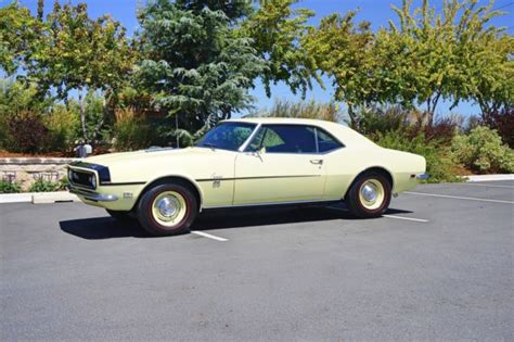 1968 Chevrolet Camaro Ss 40837 Miles Butternut Yellow Coupe 396