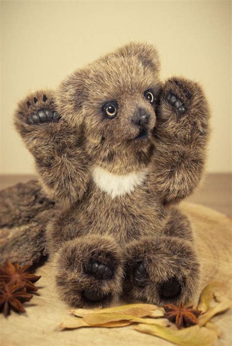 Realistic Artist Teddy Bear Ooak Mini Teddy Bear 8in By Melochy Mini