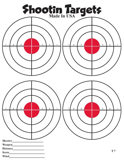 Targets4free offers dozens of printable shooting targets, 100% for free! Best Printable Targets for Pistol Shooting | Russell Website