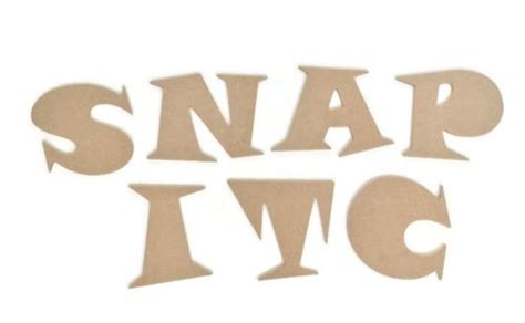 Mdf Wooden Letters 6mm Thick Funky Chunky Font