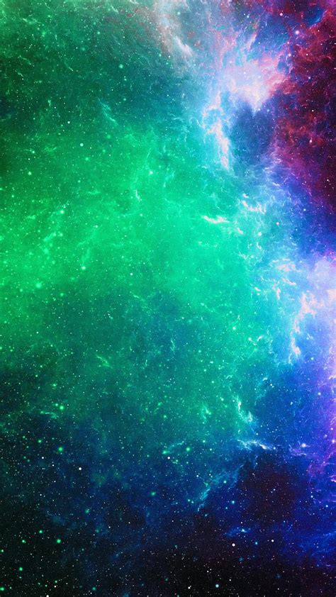 2k Free Download Colorful Cloud Cosmos Galaxy Green Nebula Scifi