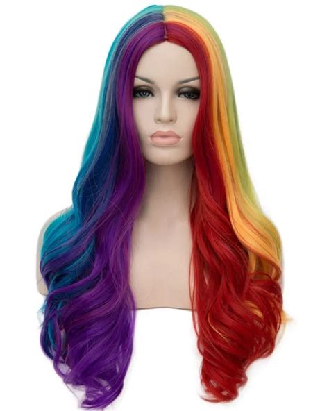 Cheap Rainbow Hair Wig Find Rainbow Hair Wig Deals On Line At