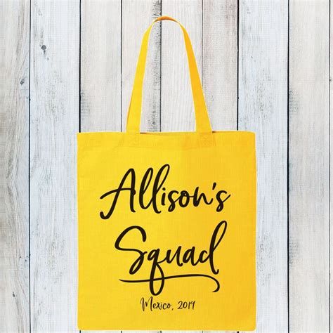 Custom Tote Bags Personalized Totes Wedding Totes Birthday Etsy