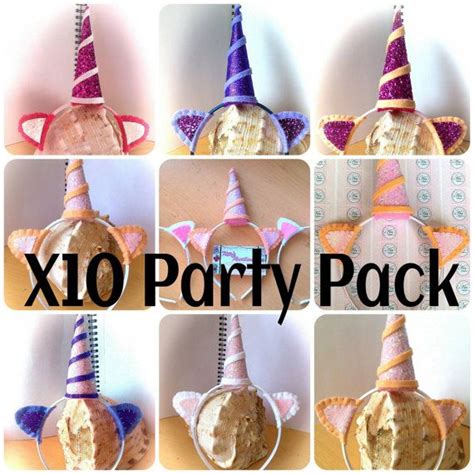 Unicorn Horn Headbands Party Pack Bulk Unicorn Horns Halloween Party