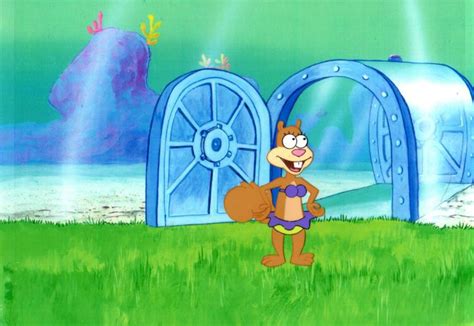 Spongebob squarepants lives in a pineapple under the sea, and his house is actually much bigger than it looks. Sandy inside the TreeDome from 1999 SpongeBob Squarepants
