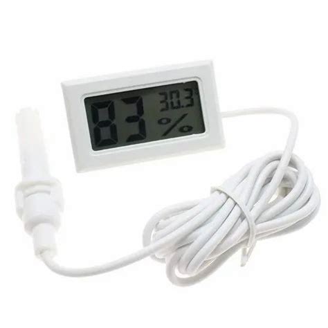 Digital Thermometer Temperature Sensor And Humidity Meter With Probe At