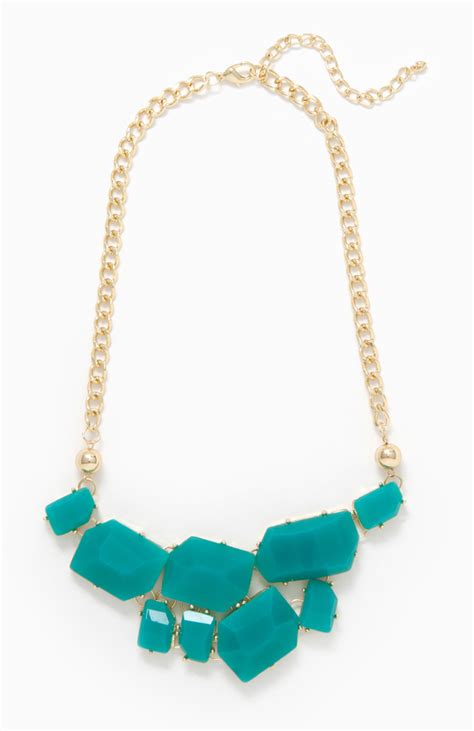 Jagged Fragment Stone Necklace In Turquoise Dailylook