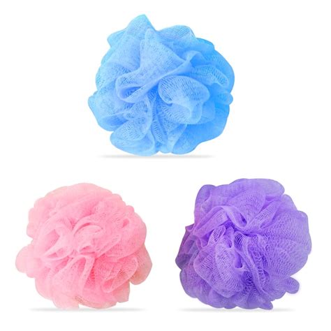 Gubb Exfoliating Loofah For Women And Men Bathing Scrubber For Body 3 Loofahs