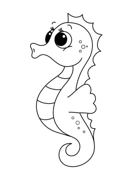 Seahorse Coloring Pages Free Printable Coloring Pages For Kids