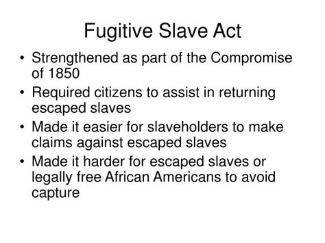 Ppt Perspectives On The Fugitive Slave Law Powerpoint Presentation