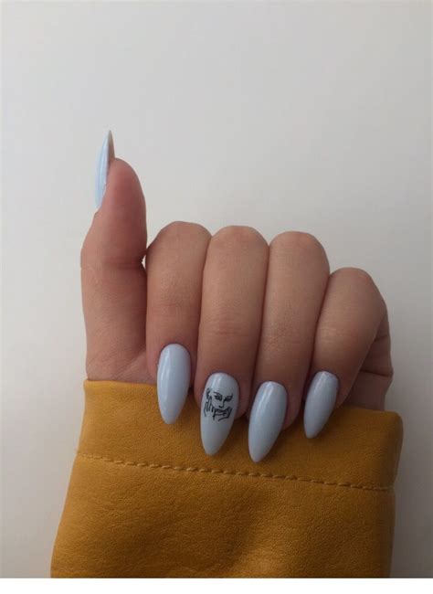 Lovely Light Blue Medium Nails Chicladiesuk Блестящие гелевые