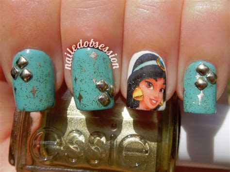 Nailed Obsession Disney Princess Jasmine Jasmine Nails Disney Nails Nail Art