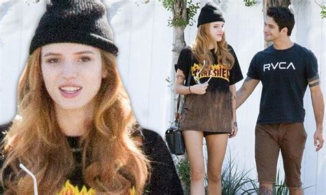 Bella Thorne Flaunts Her Legs In Just A T Shirt And Boots With