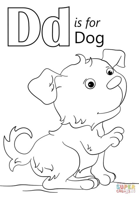 Letter u printables preschool coloring pages for kids u for umbrella. Get This Letter D Coloring Pages Dog - uml61