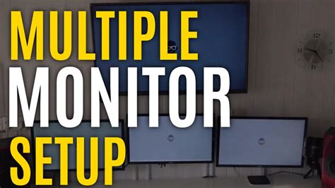 How To Setup 3 Monitors On Laptop Triple Monitor Setup Youtube