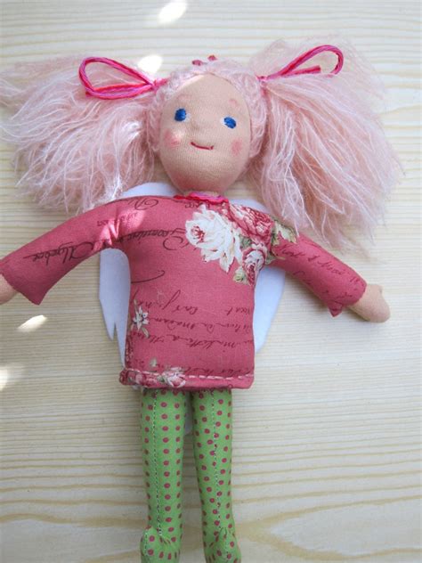 Guardian Angel Doll Fabric Doll Stella Made To Order Etsy