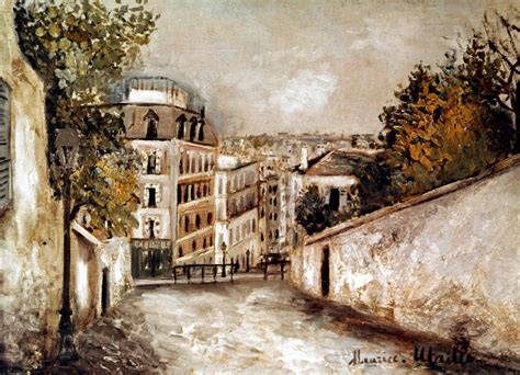 Maurice Utrillo View Of Montmartre Musée National Dart Moderne City
